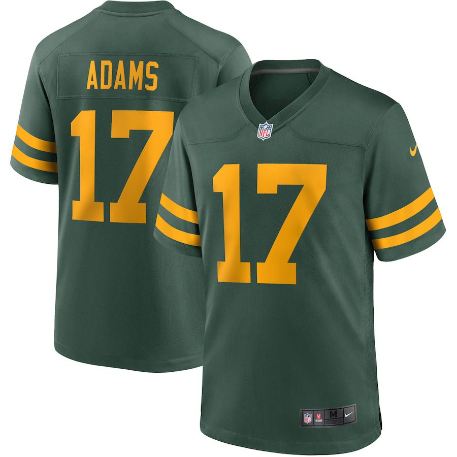 Men Green Bay Packers #17 Davante Adams Nike Green Alternate Game Player NFL Jersey->->NFL Jersey